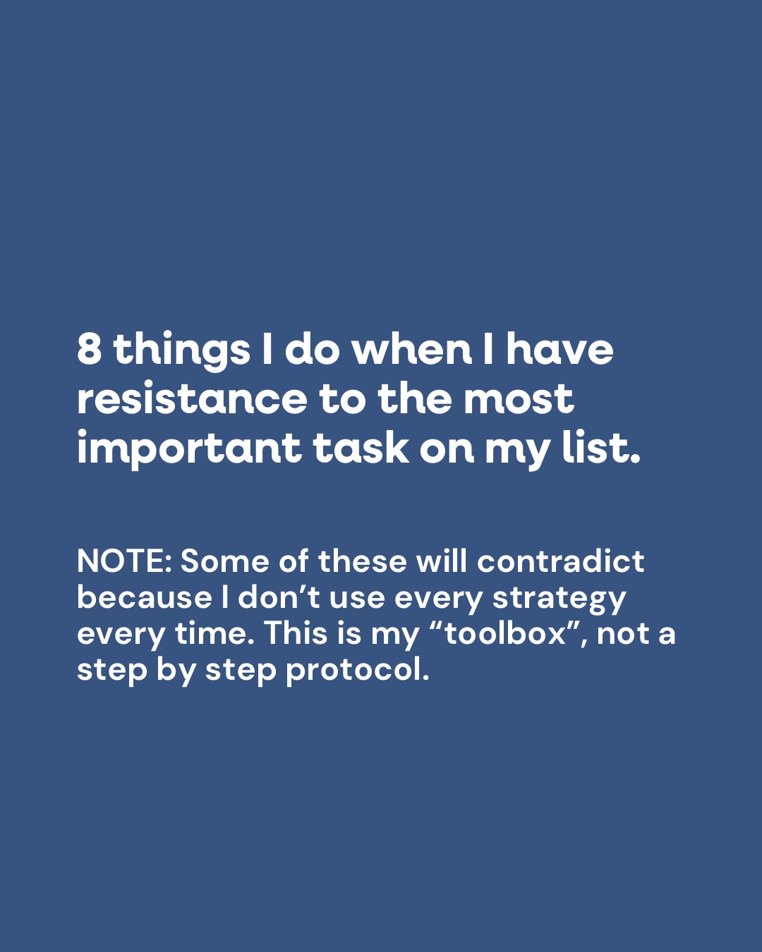 Body Brain Alliance, LLC Facebook ad: Next time you hit resistance to a task…