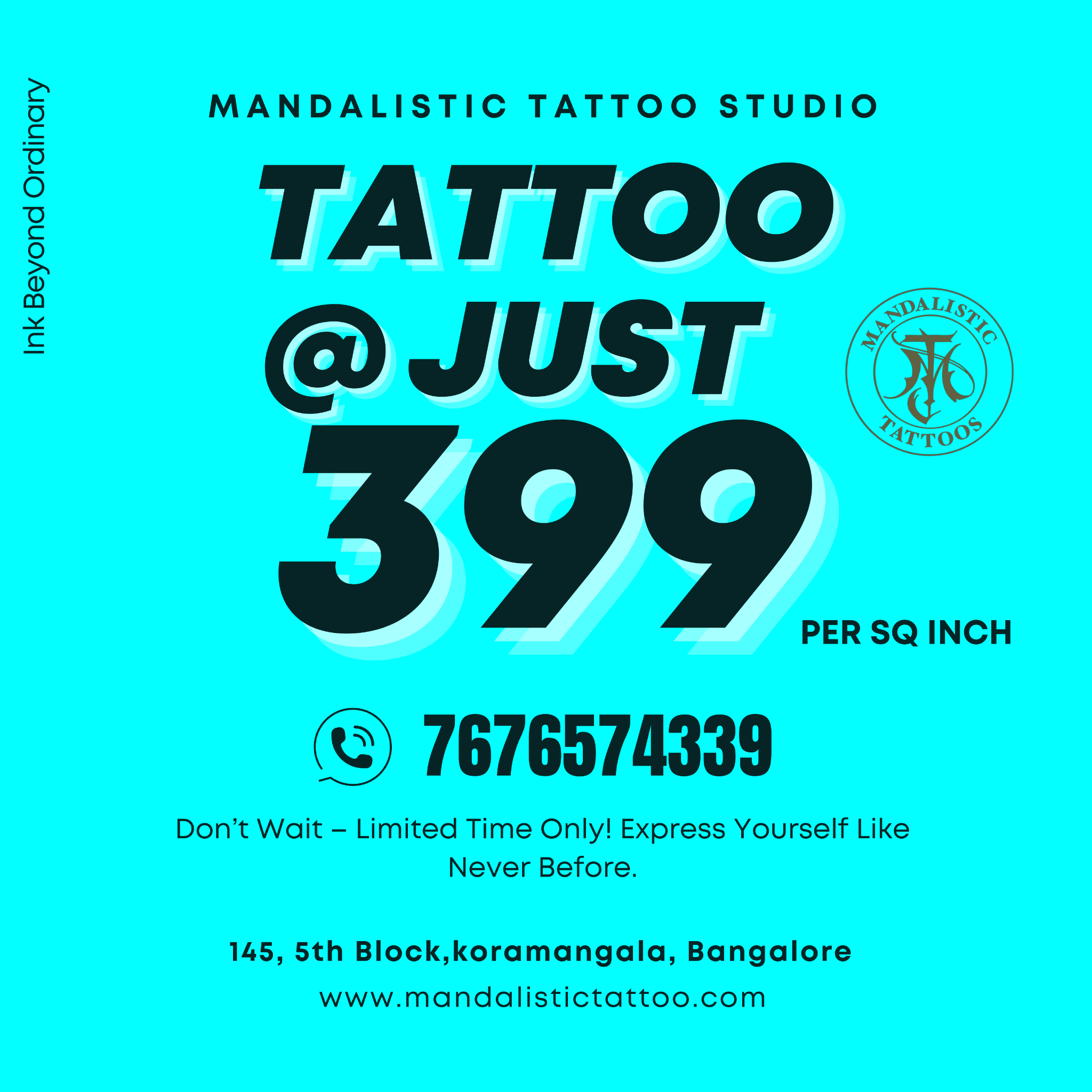 Mandalistic Tattoo Studio Facebook ad