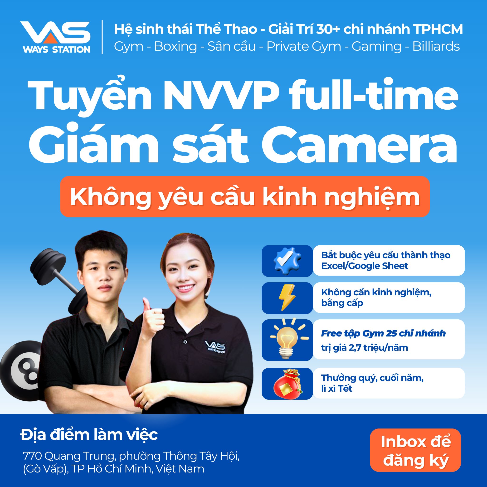 Ways Station Tuyển Dụng Facebook ad: Ways đang cần tuyển full-time văn phòng 06…
