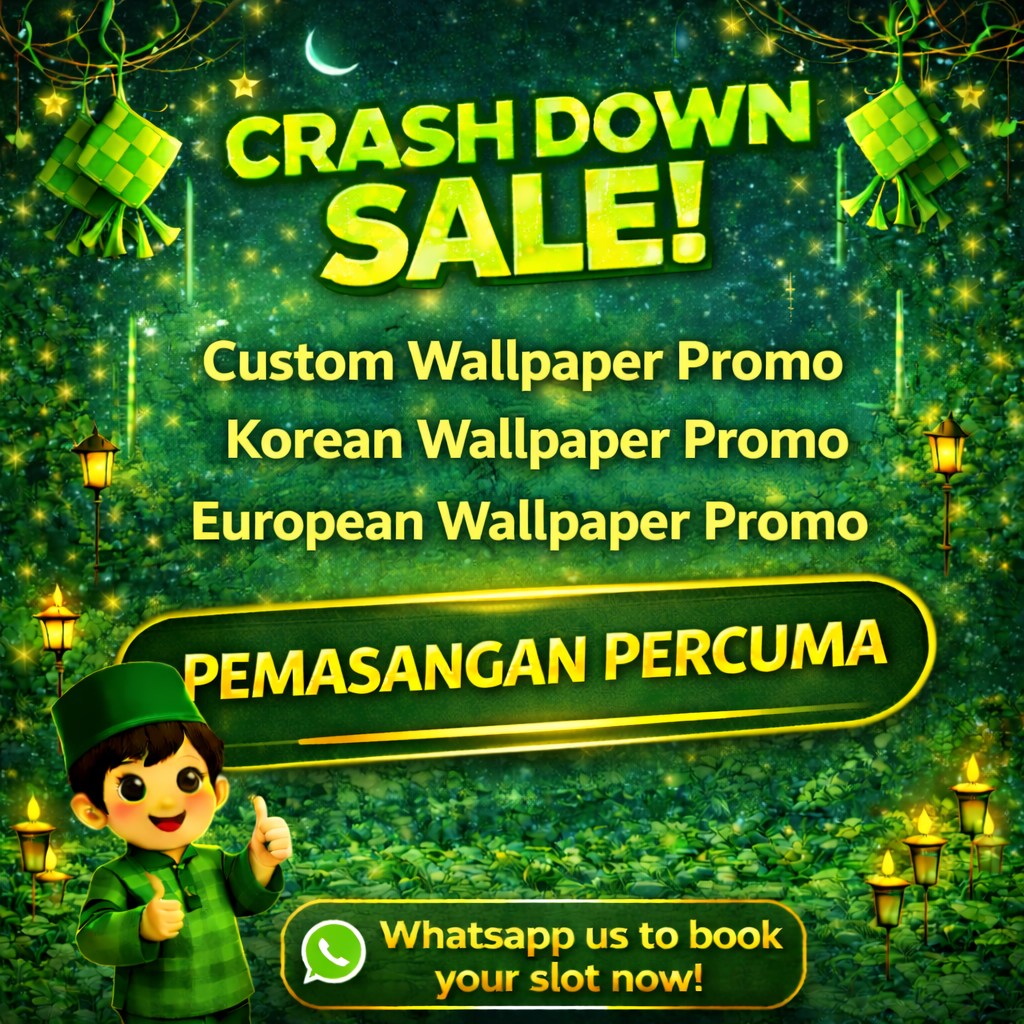 Decorating Depot Flagship Store Facebook ad: Wallpaper + Promosi Pemasangan Percuma