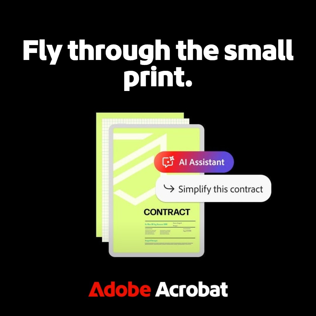 Adobe Acrobat Facebook ad