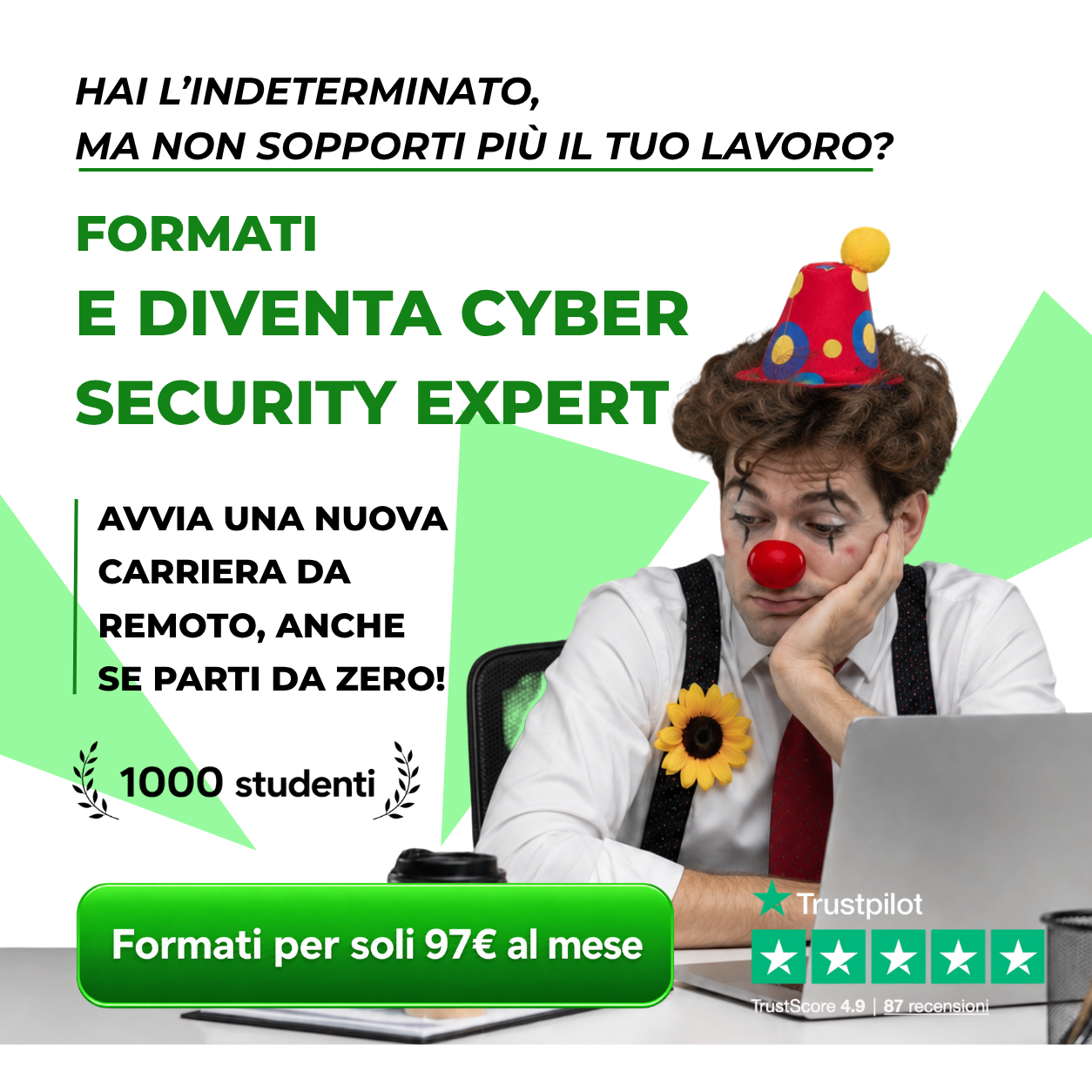 Visione Academy Facebook ad: Formazione Informatica Certificata