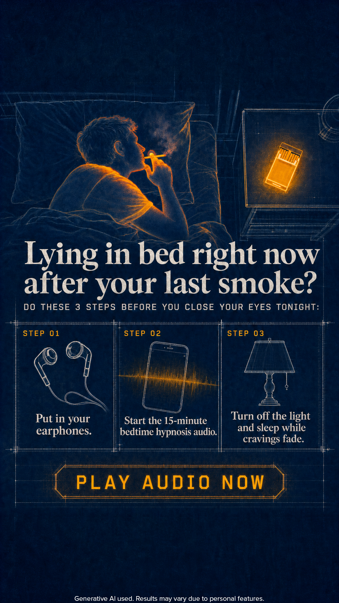 Hypnosis to Stop Smoking Facebook ad