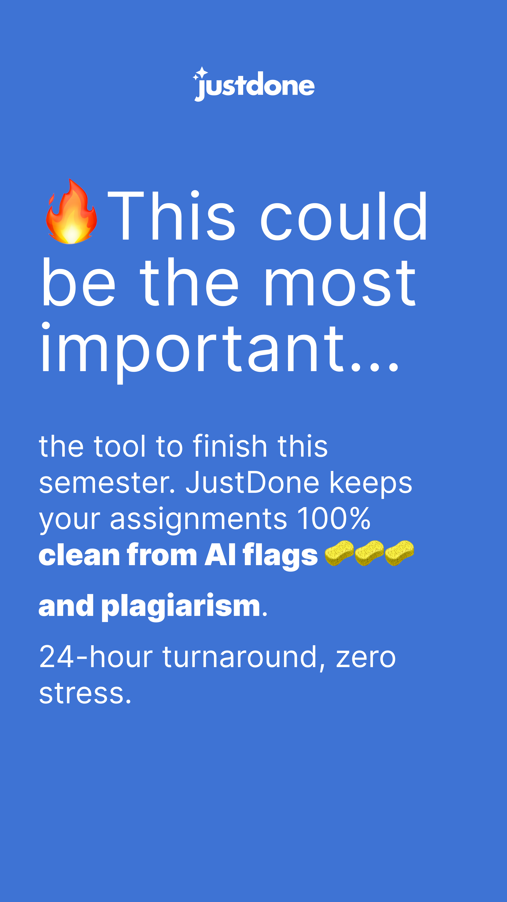 JustDone Facebook ad