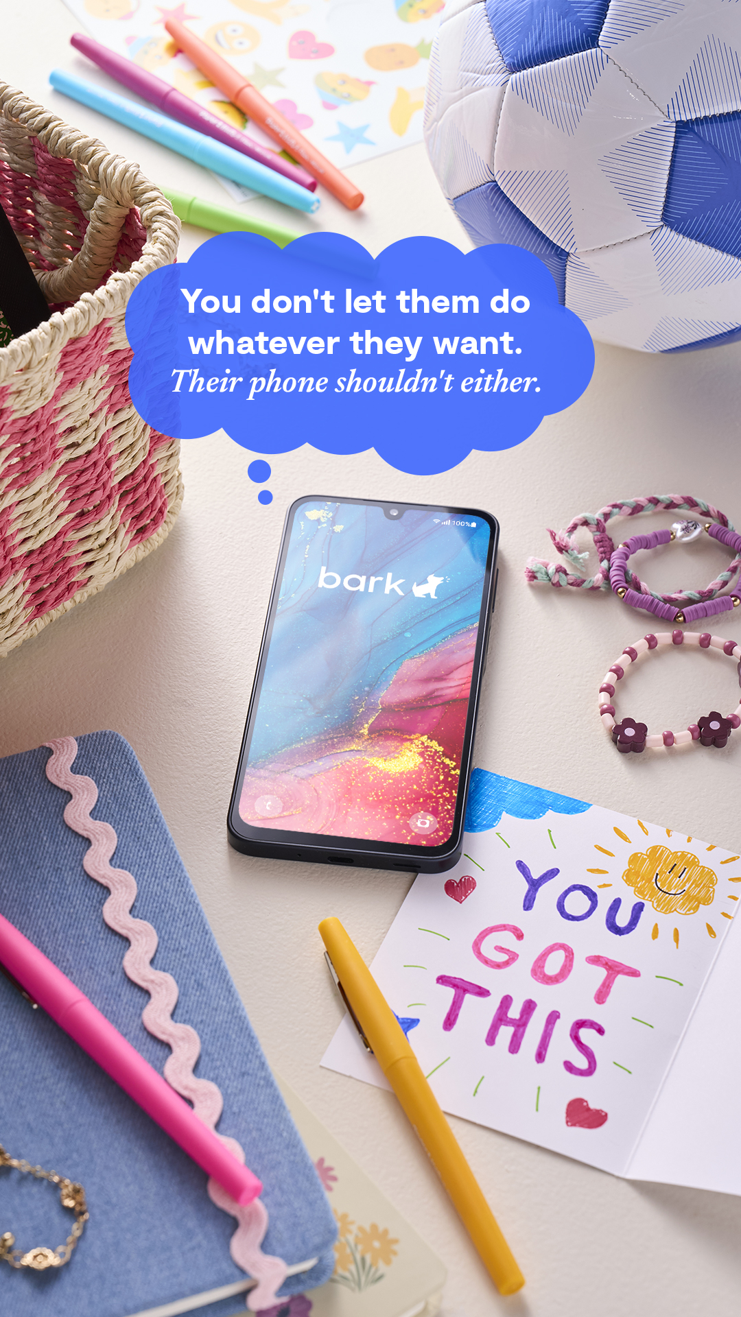 Bark - Parental Controls Facebook ad: Safer First Phone