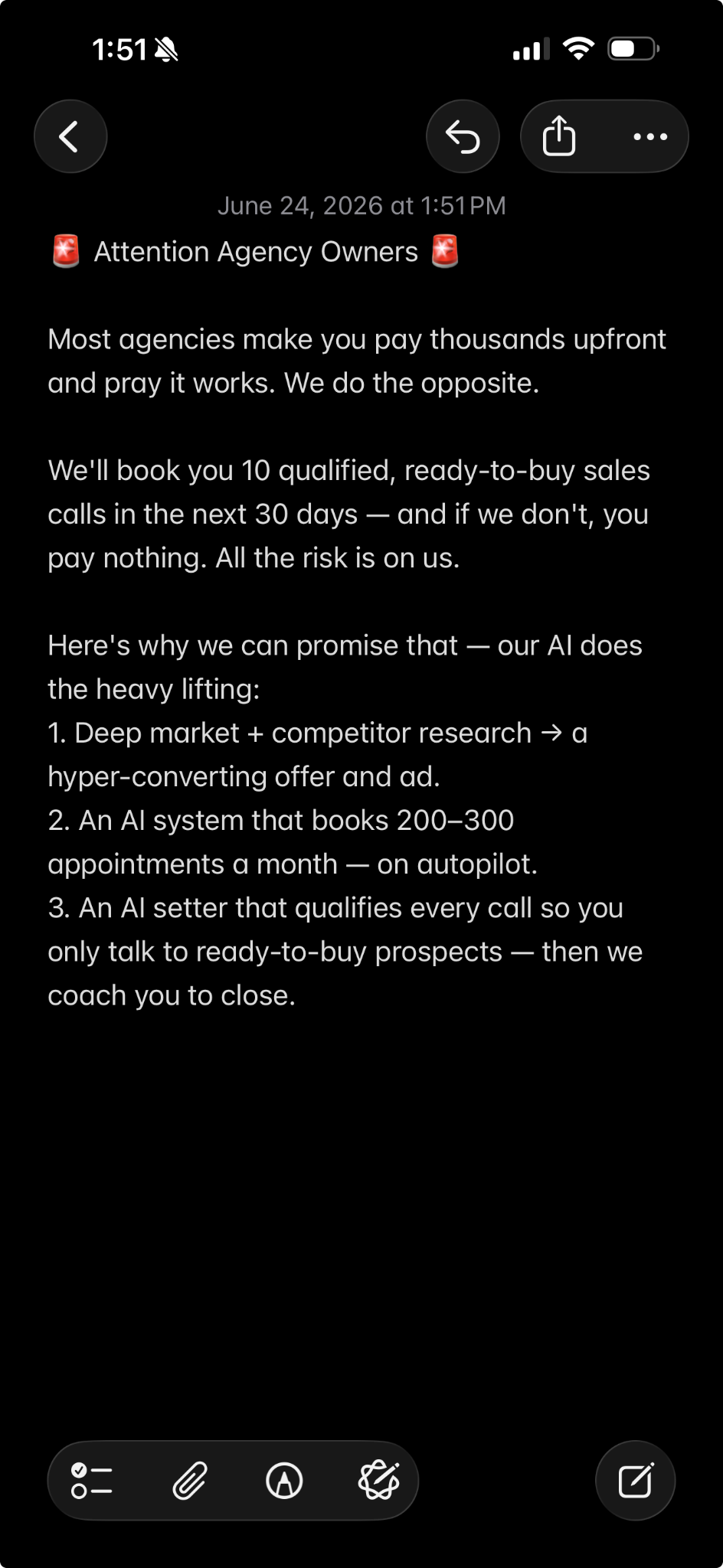 Master Systems Facebook ad