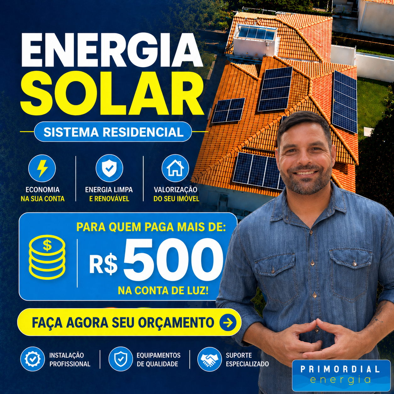 Primordial Energia Facebook ad: ORÇAMENTO IMEDIATO
