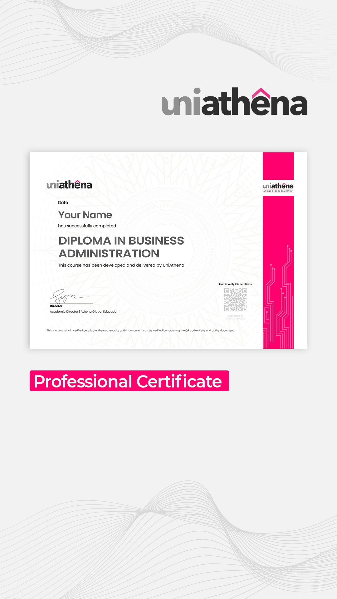 Uniathena - Short Courses Facebook ad