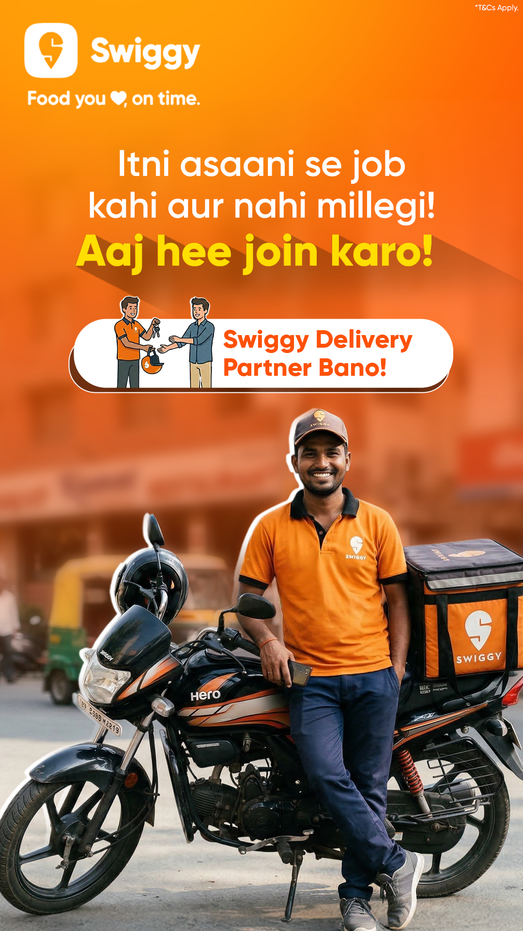 Swiggy Delivery Partners Facebook ad