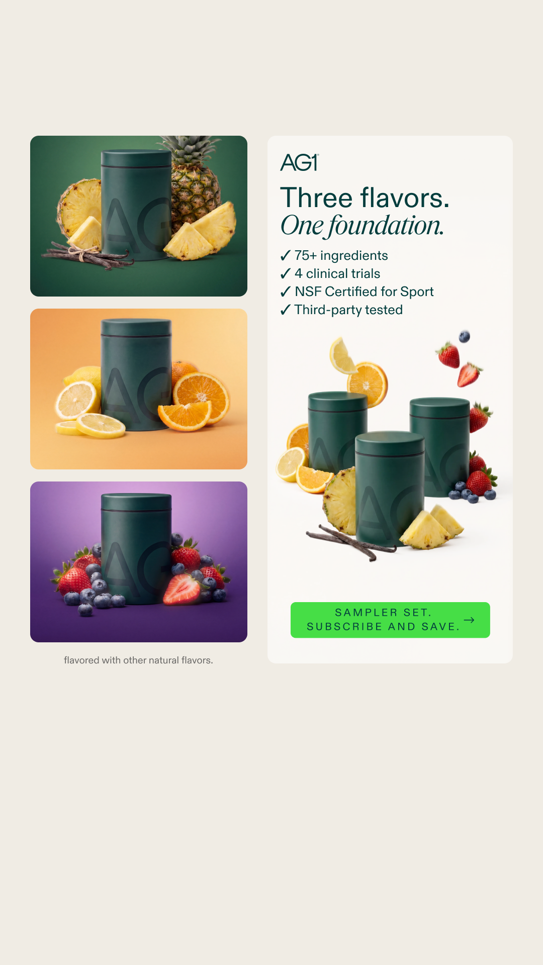 AG1 by Athletic Greens Facebook ad
