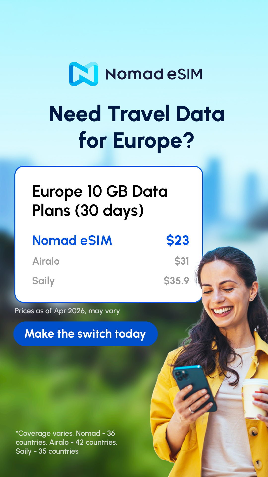 Nomad Esim Facebook ad