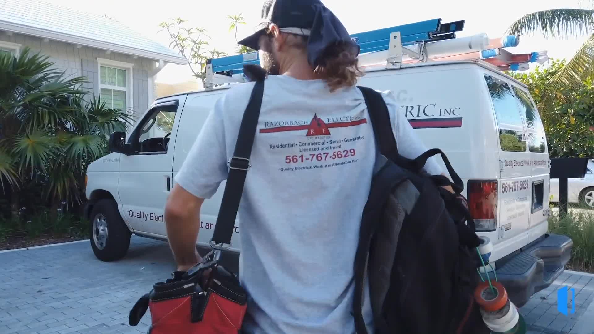 Housecall Pro Facebook ad: Top Rated Electrical Contractor Software