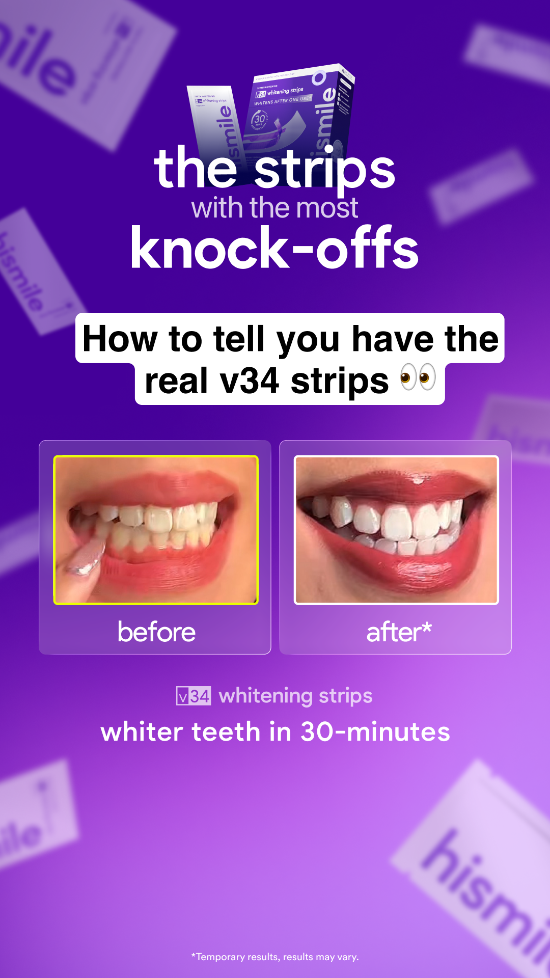 Hismile Facebook ad