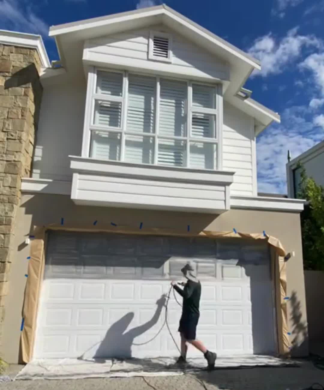 Fence Makeovers Facebook ad: We Re-Spray Ugly Doors