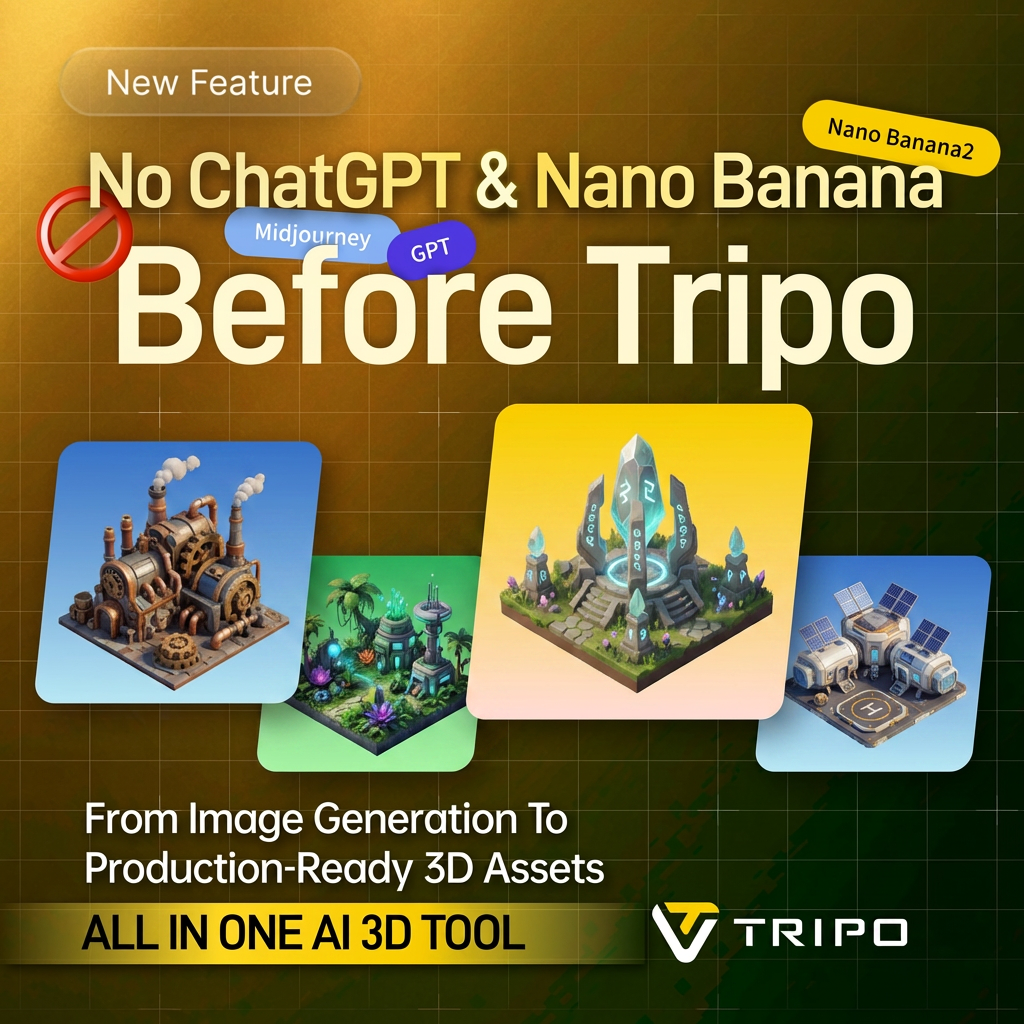 Tripo3D Facebook ad