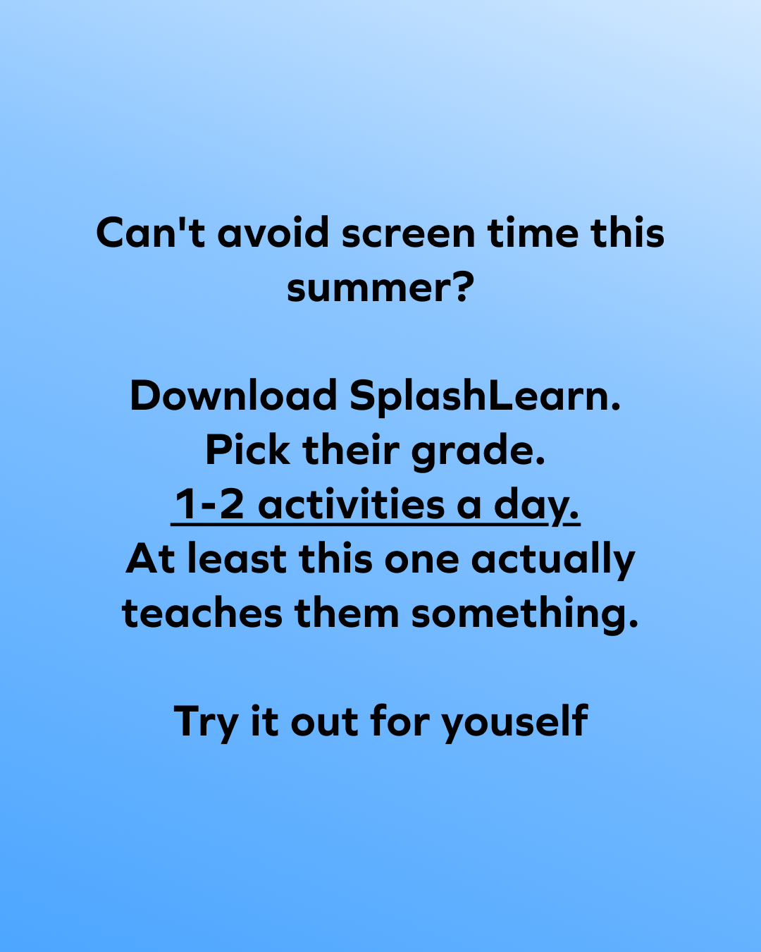 Miss Emily’s Learning Lab Facebook ad: GUILT FREE SCREEN TIME FOR KIDS!