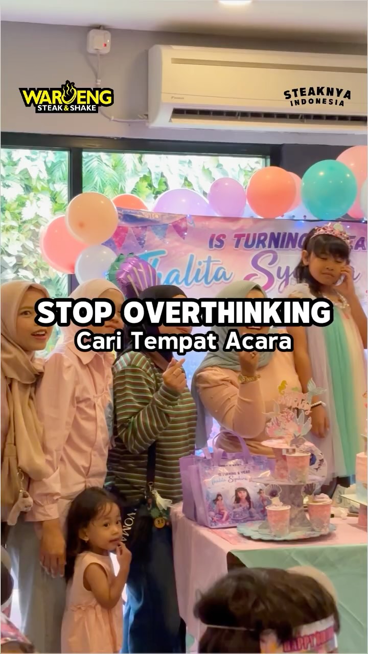 Waroeng Steak & Shake Facebook ad: Stop Overthinking Cari Tempat Acara!