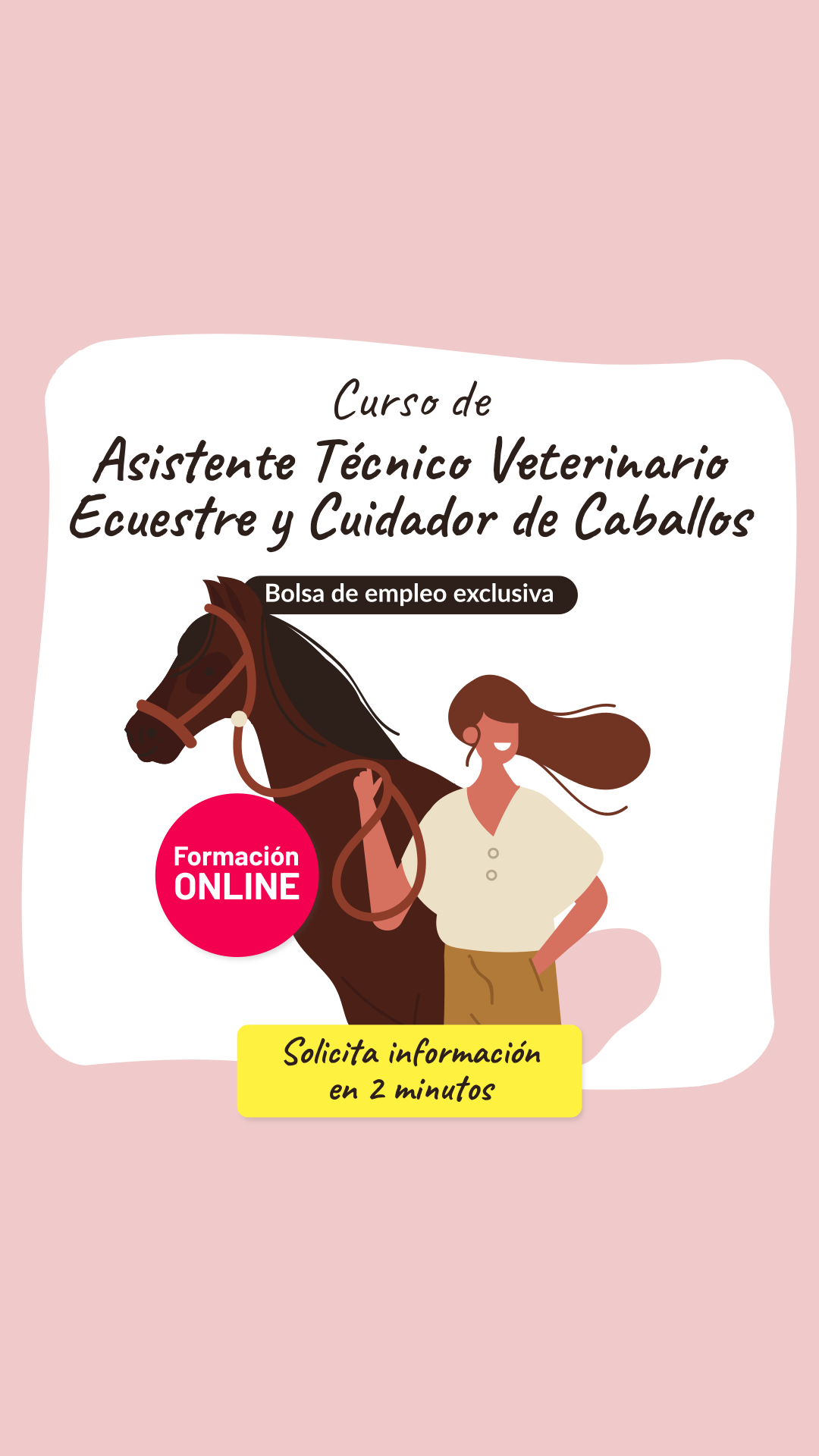 Curso de Veterinaria a distancia Facebook ad: Avalado por el Instituto Nebrija