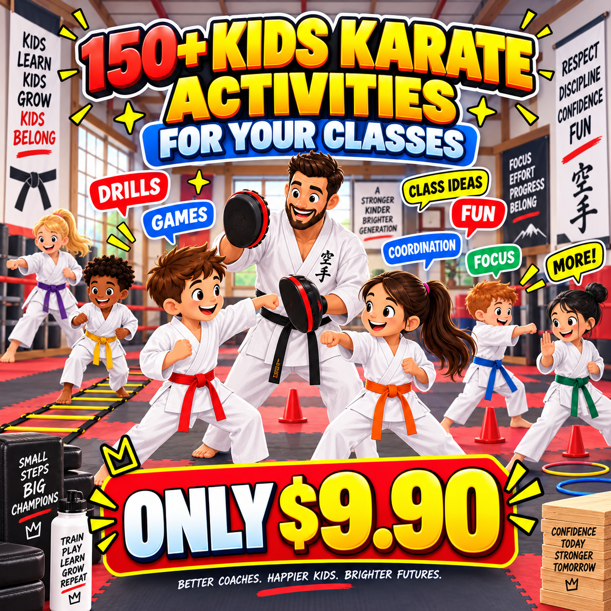 Combat Focus Training Facebook ad: 150+ karate Games & Drills
