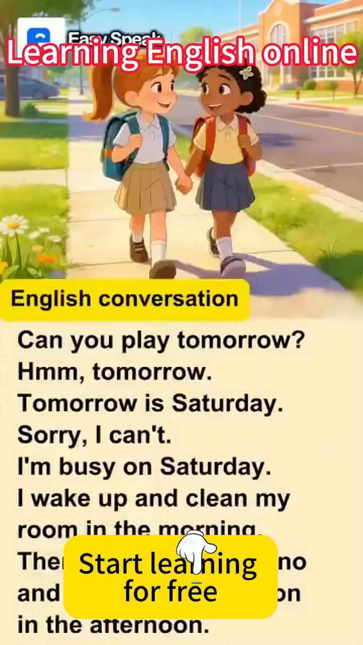 Info Center Facebook ad: Online English Course