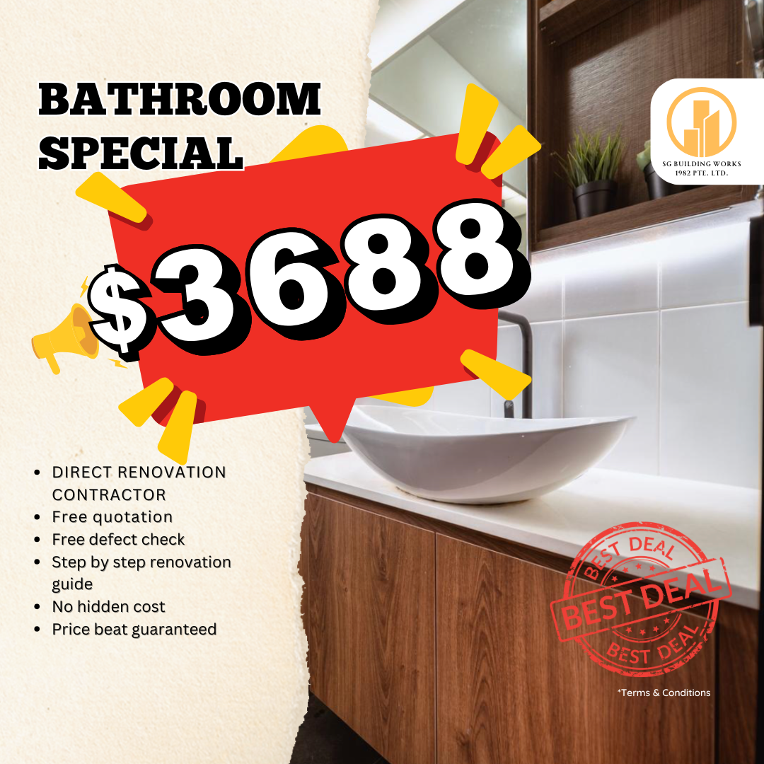 SG Building Works Facebook ad: ULTIMATE RENO DEAL OF THE YEAR!