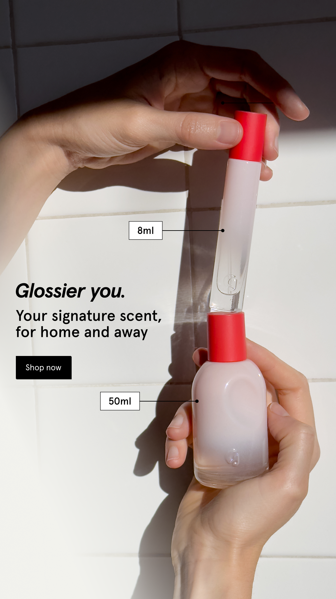 Glossier Facebook ad