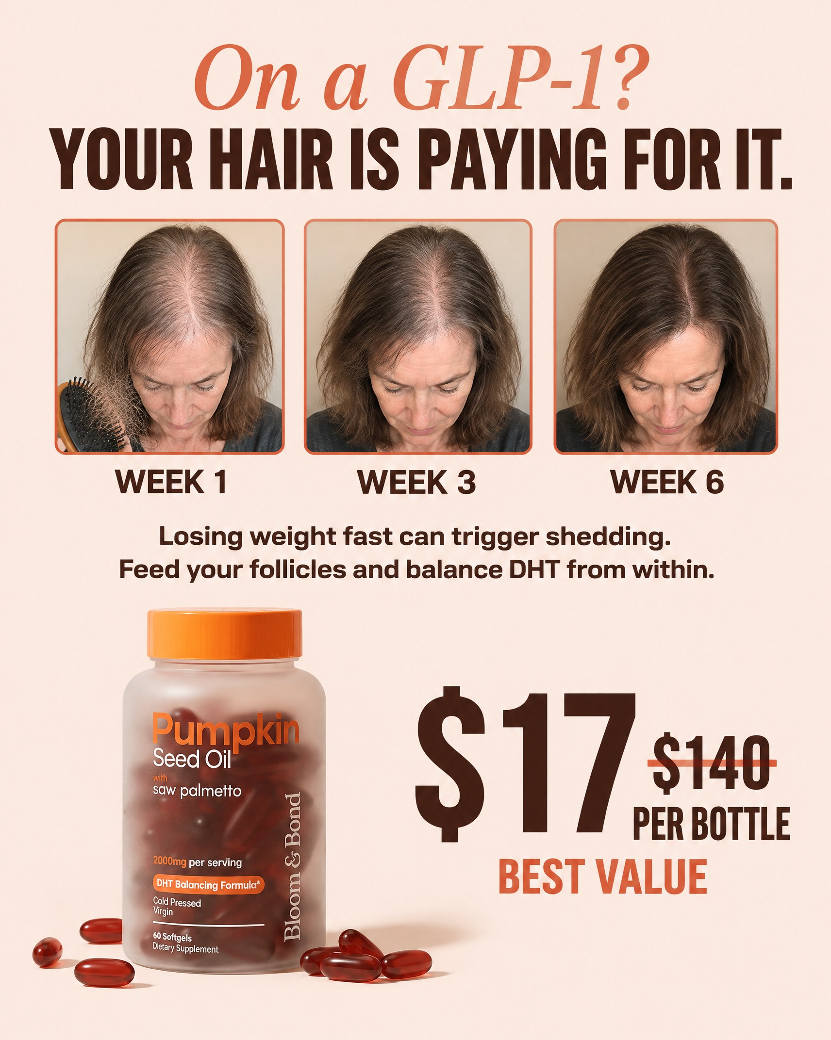 Beauty Reviews Facebook ad: Help Hair Loss Naturally