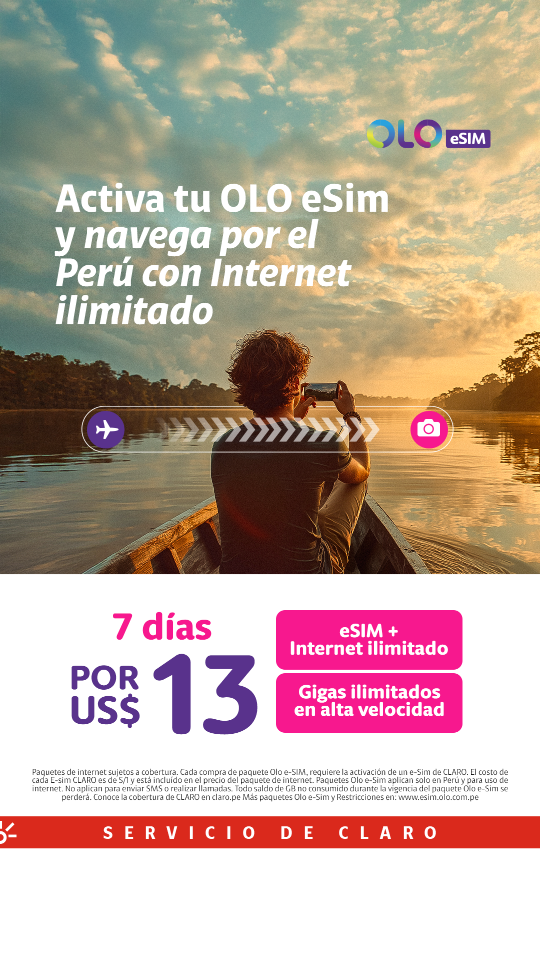 Claro Perú Facebook ad