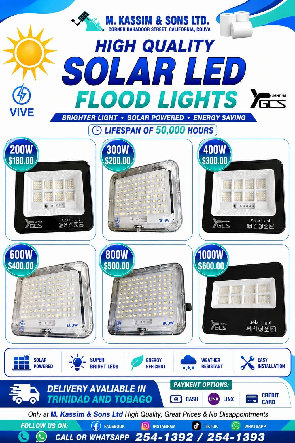 M.Kassim & Sons Ltd. Facebook ad