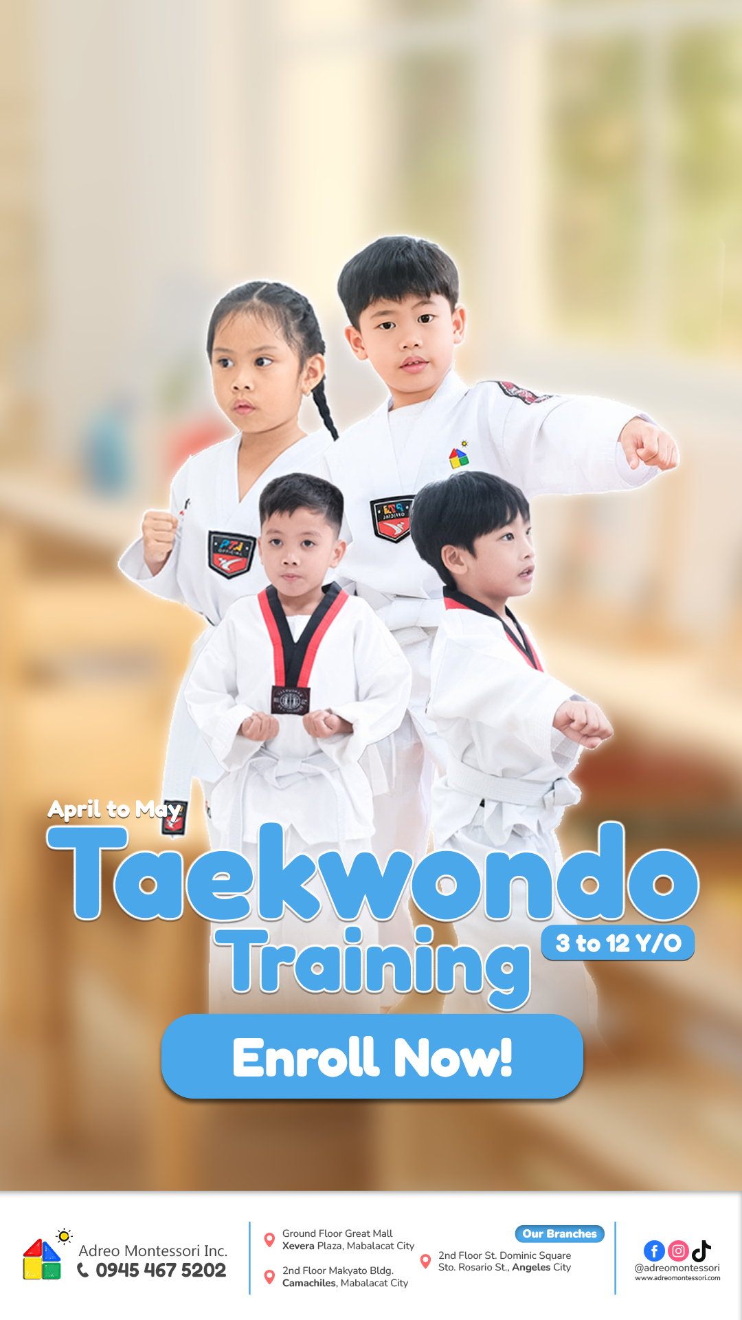 Adreo Montessori Inc. Facebook ad from Mar 18, 2026