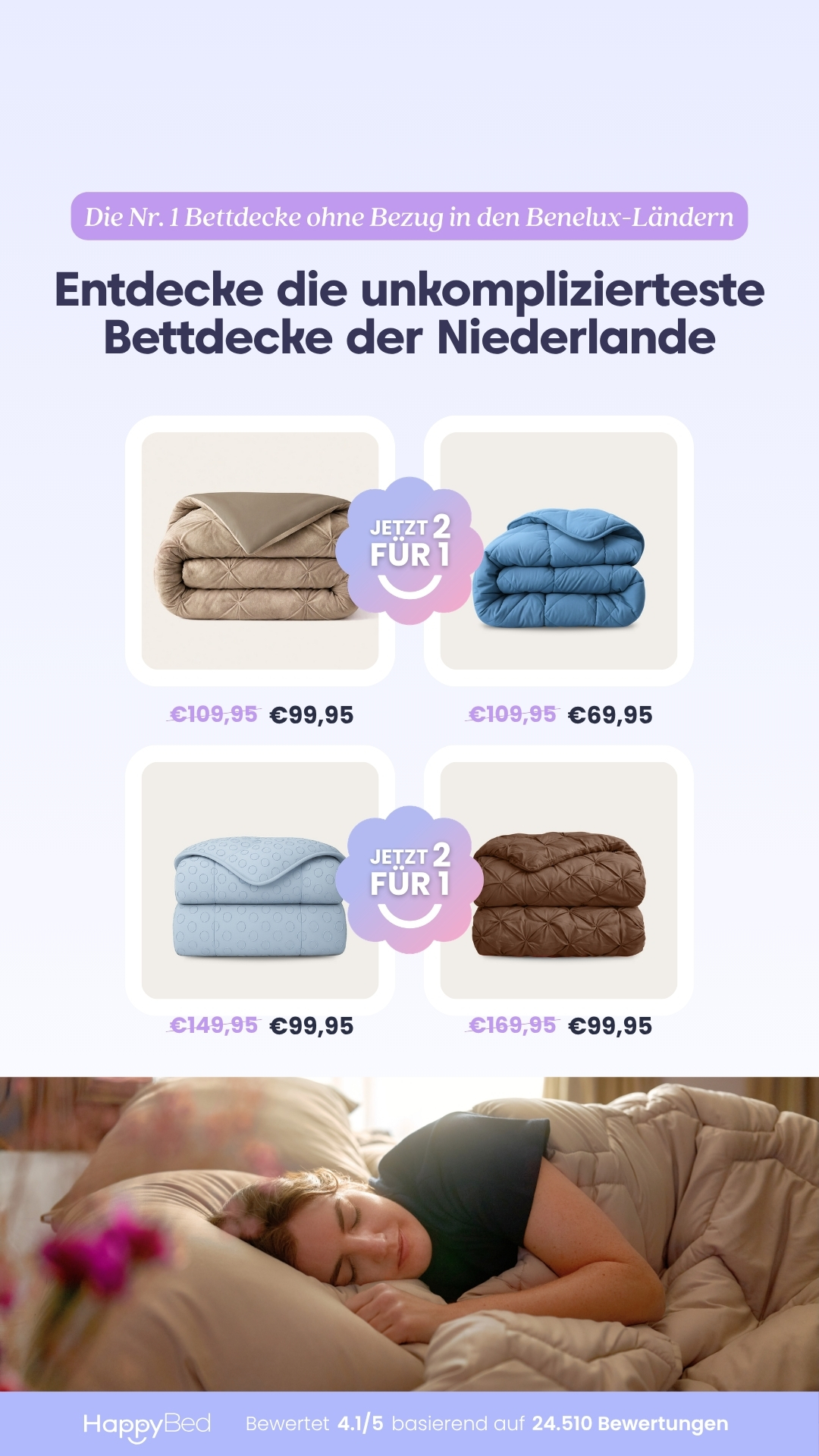 Thehappybed.de Facebook ad