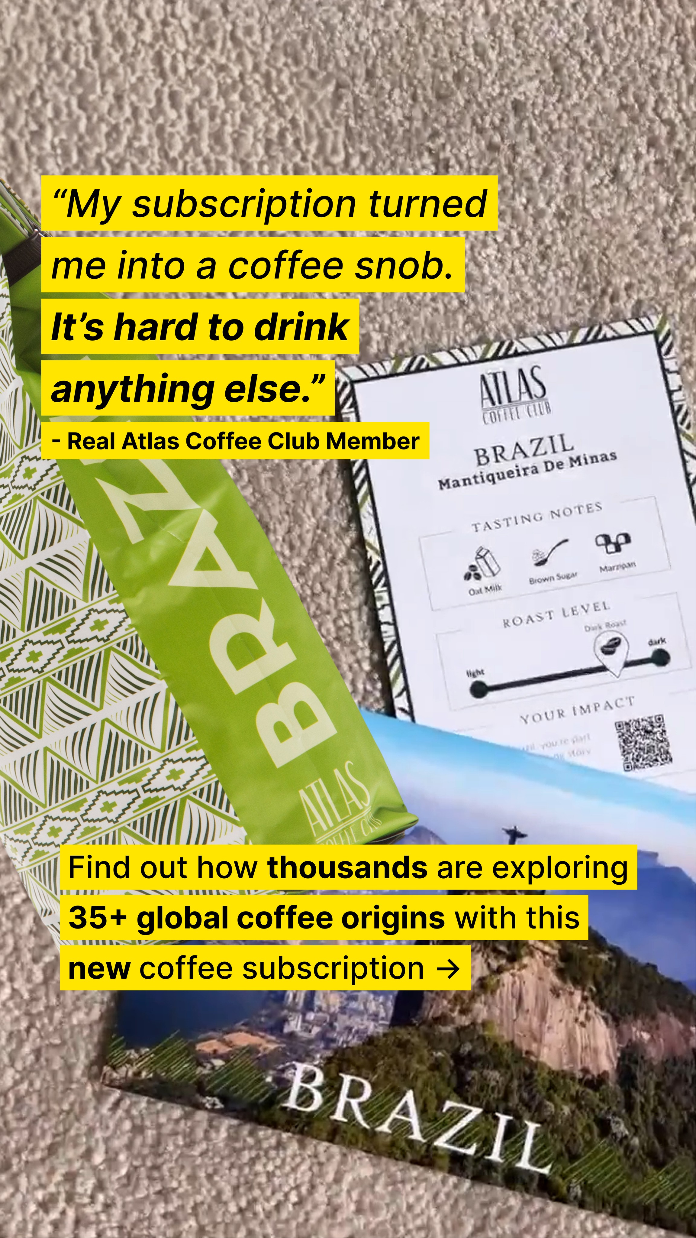 Atlas Coffee Club Facebook ad