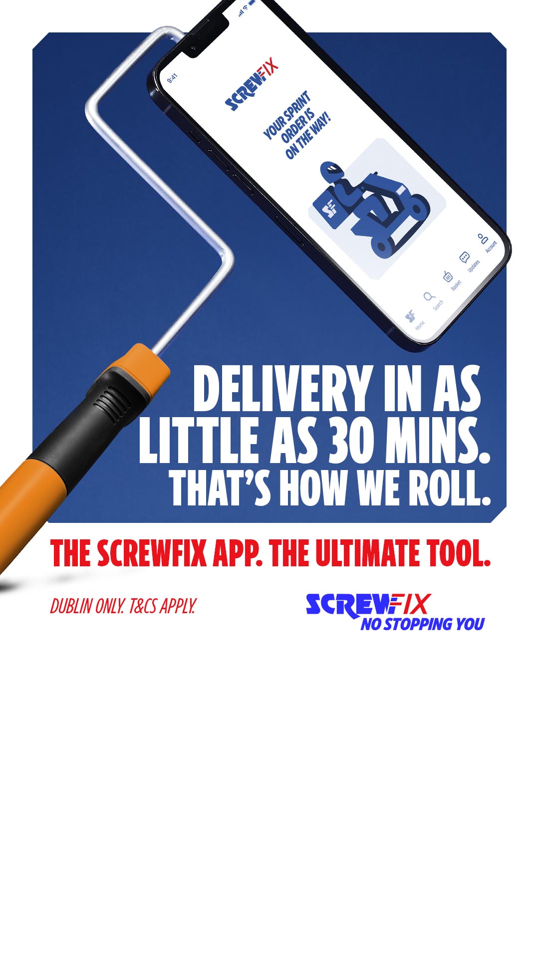 Screwfix Ireland Facebook ad: Screwfix Sprint Delivery