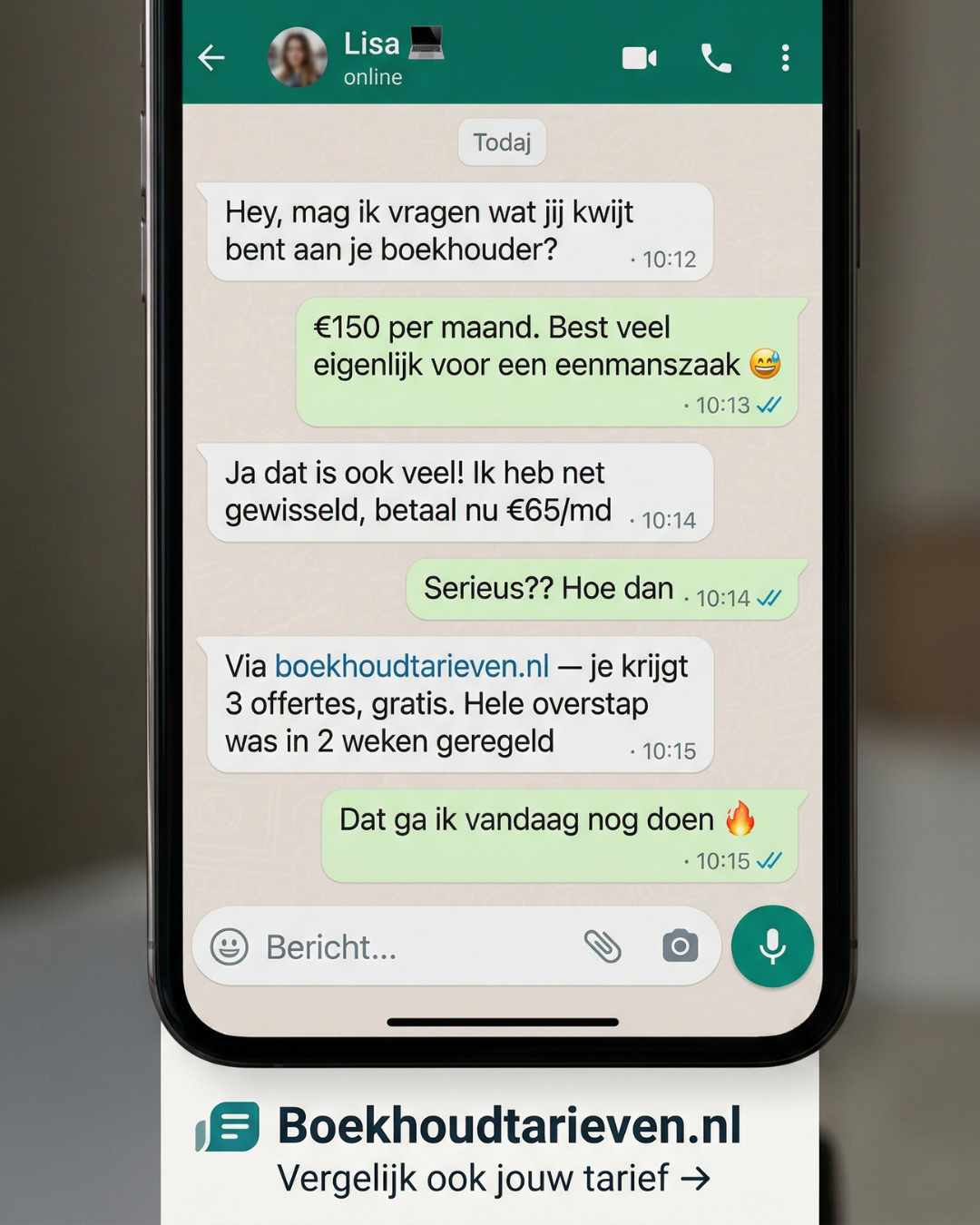 Boekhoud Tarieven Facebook ad