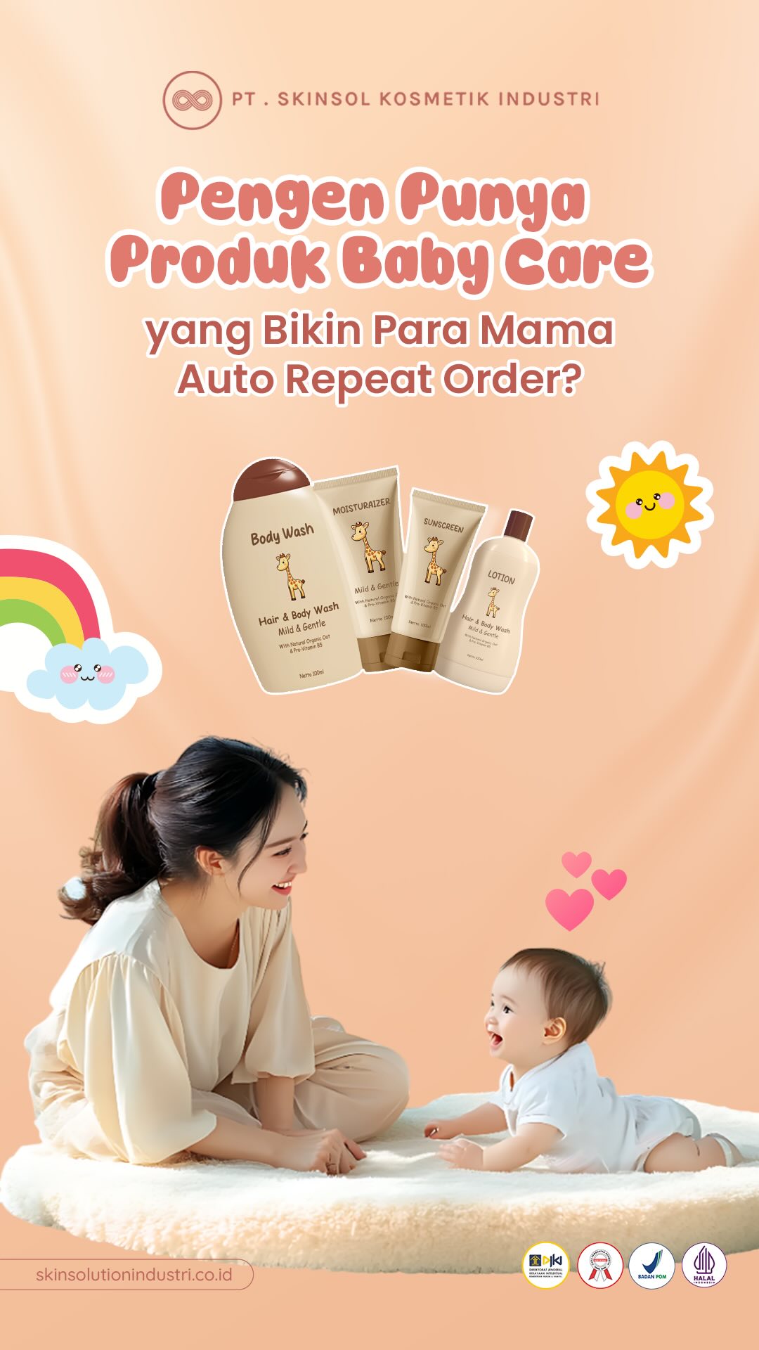 PT SkinSol Kosmetik Industri Facebook ad: Bisnis Baby Care Auto Cuan?