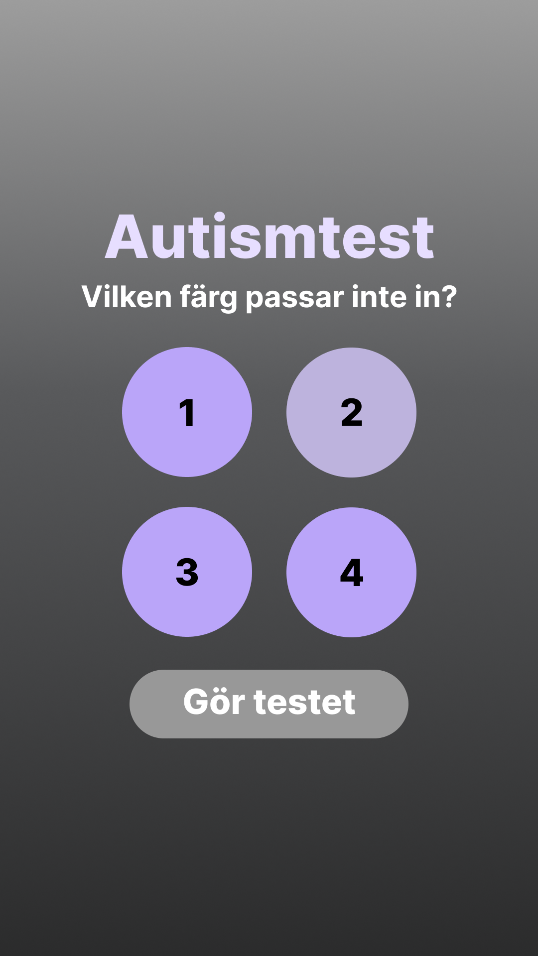 International Brain Test Facebook ad
