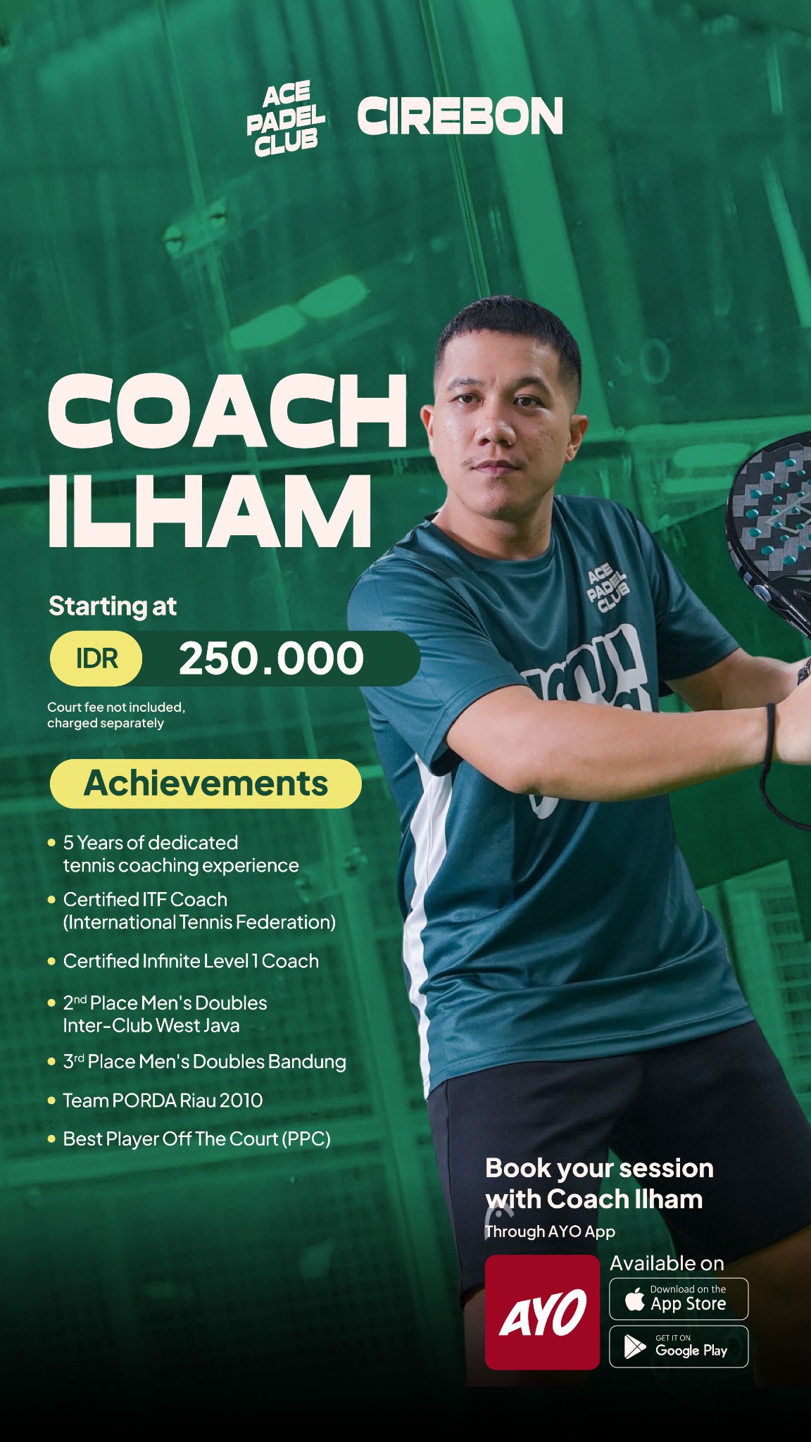 Ace Padel Club Facebook ad