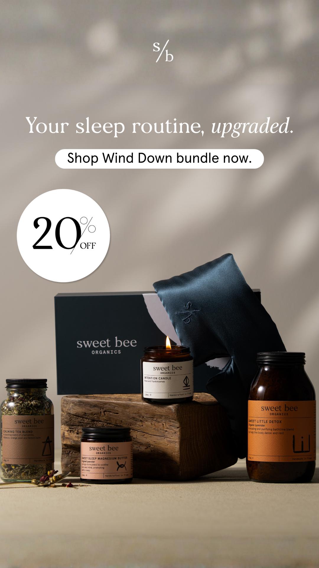 Sweet Bee Organics Facebook ad