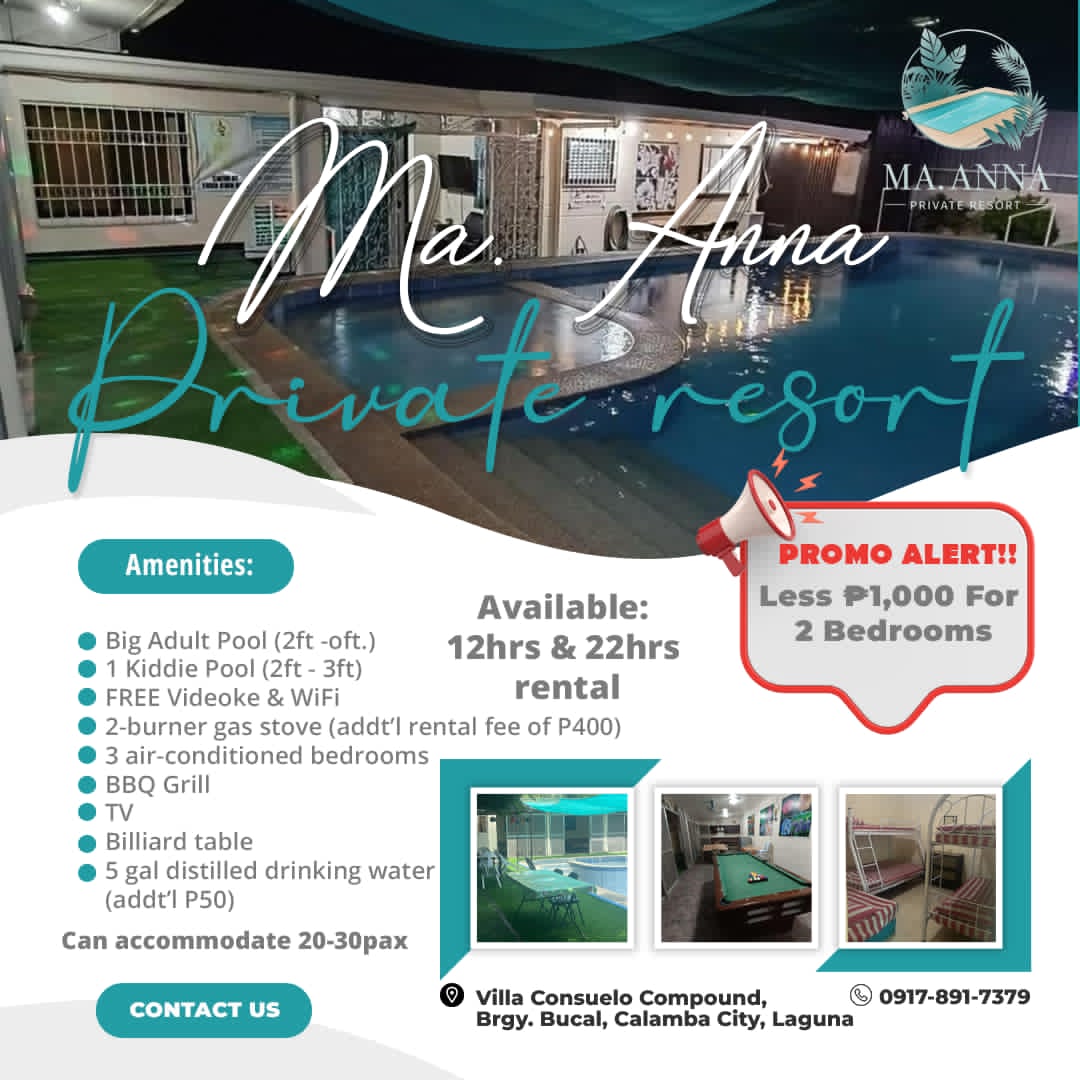 Ma. Anna Private Resort Facebook ad: Escape to the ultimate tropical getaway at Ma…