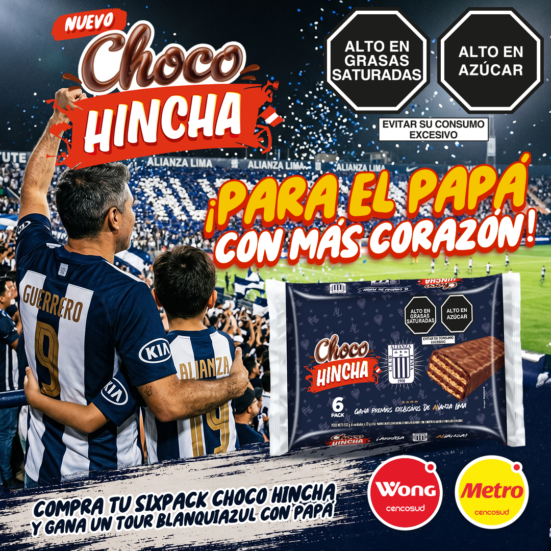 Choco Hincha Facebook ad: ¡El papá con más corazón merece la mejor…