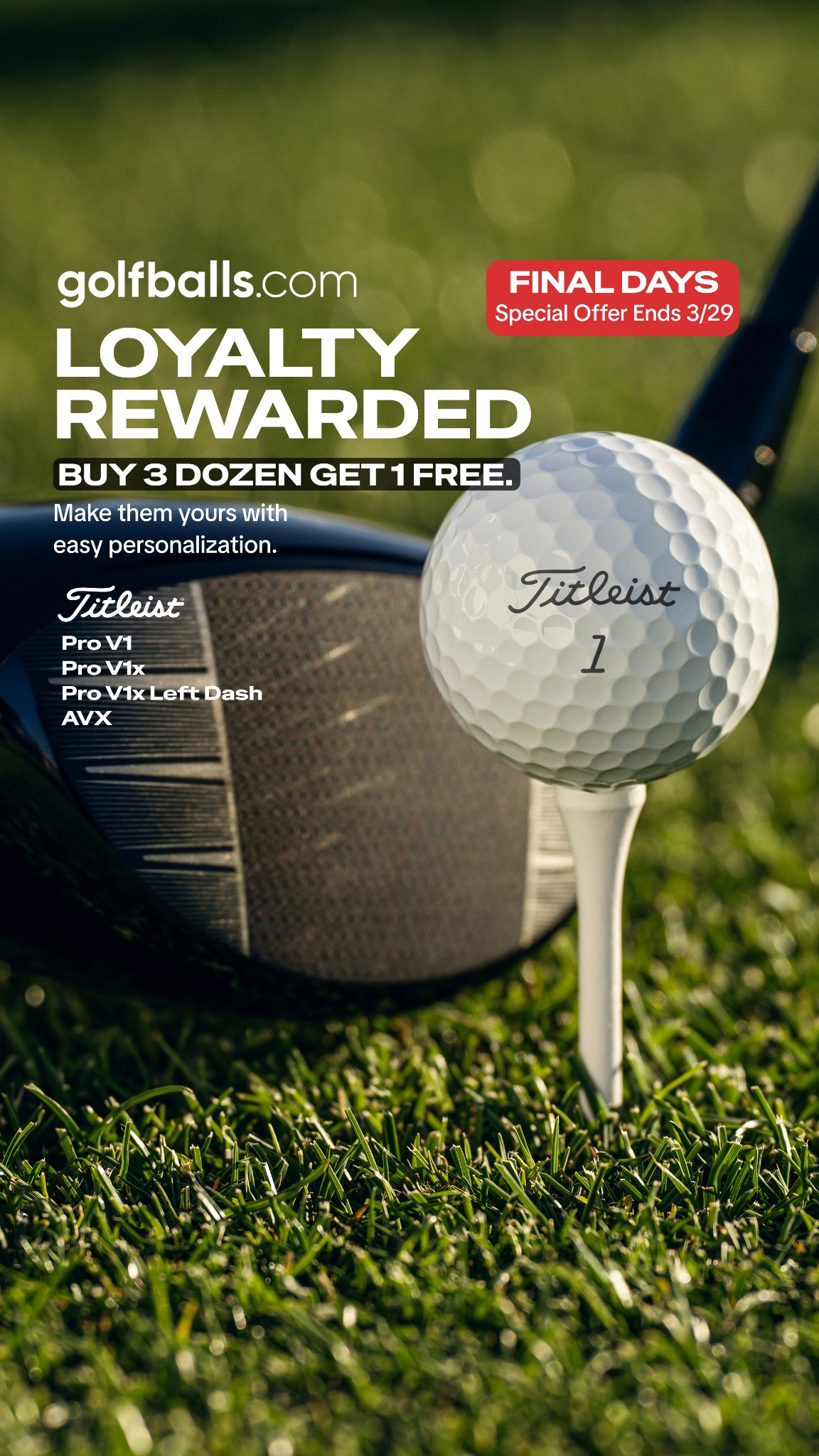 Golfballs.com Facebook ad