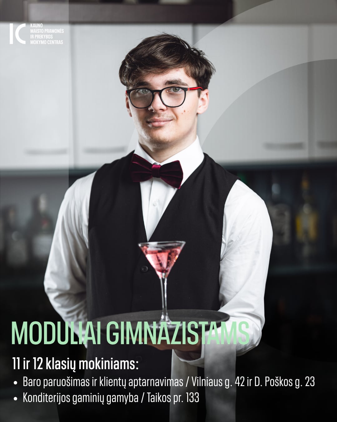 Kauno maisto pramonės ir prekybos mokymo centras Facebook ad: Priėmimas