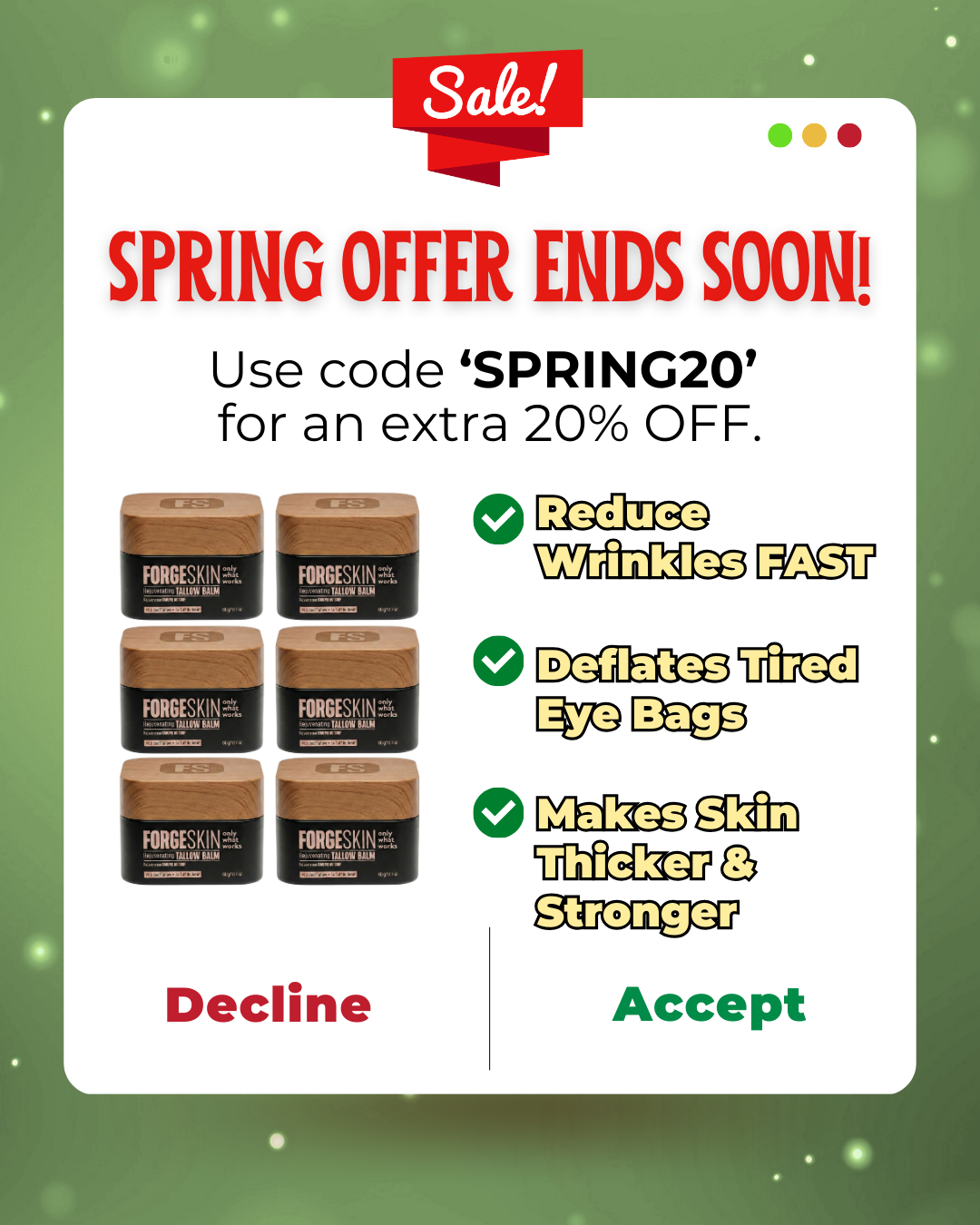 Forge Men Facebook ad