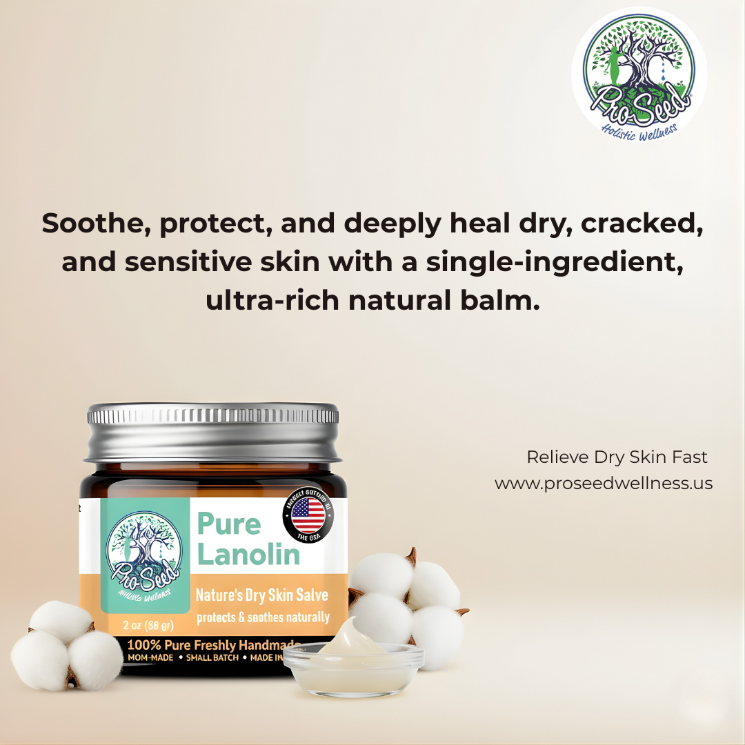 ProSeed Holistic Wellness Facebook ad: Deep Relief for Dry Skin.