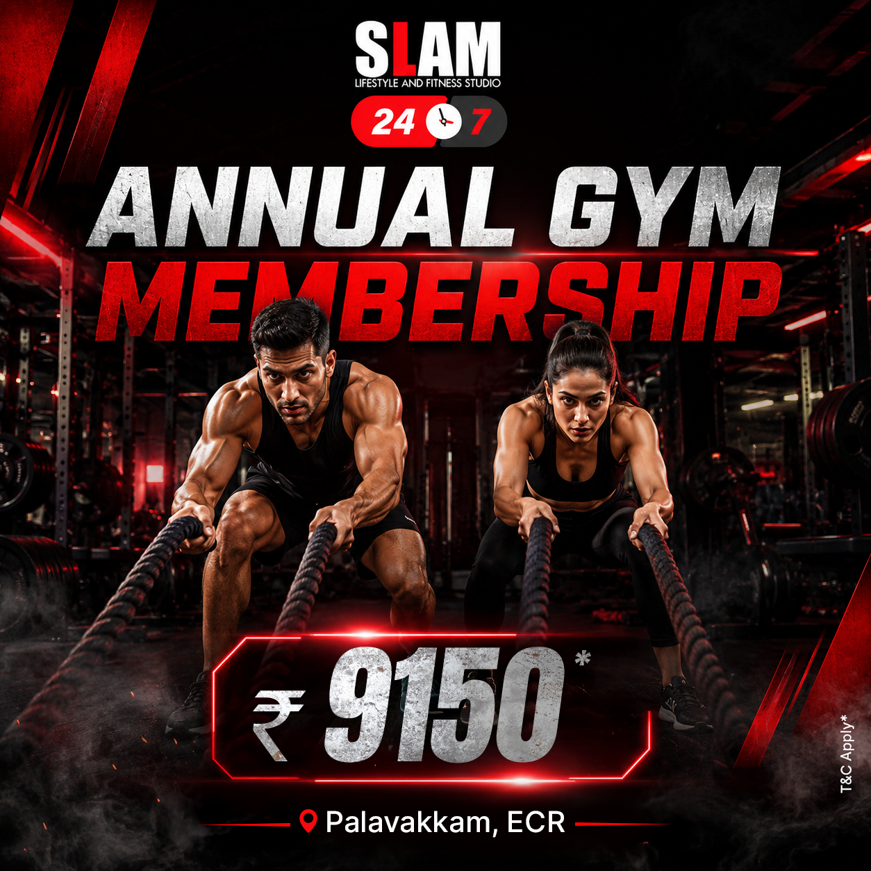 SLAM Lifestyle and Fitness Studio Facebook ad