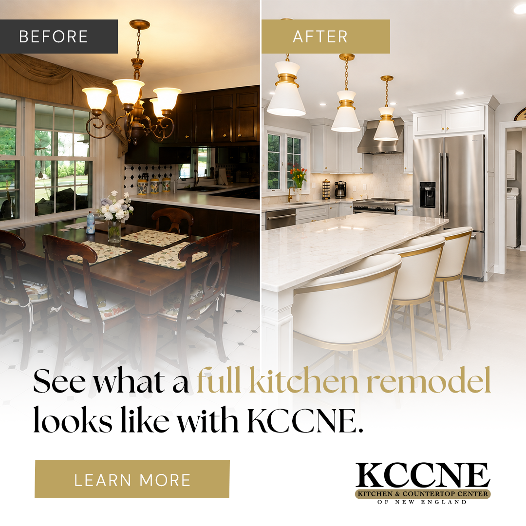 Kitchen & Countertop Center of New England Facebook ad: From Outdated to Outstanding