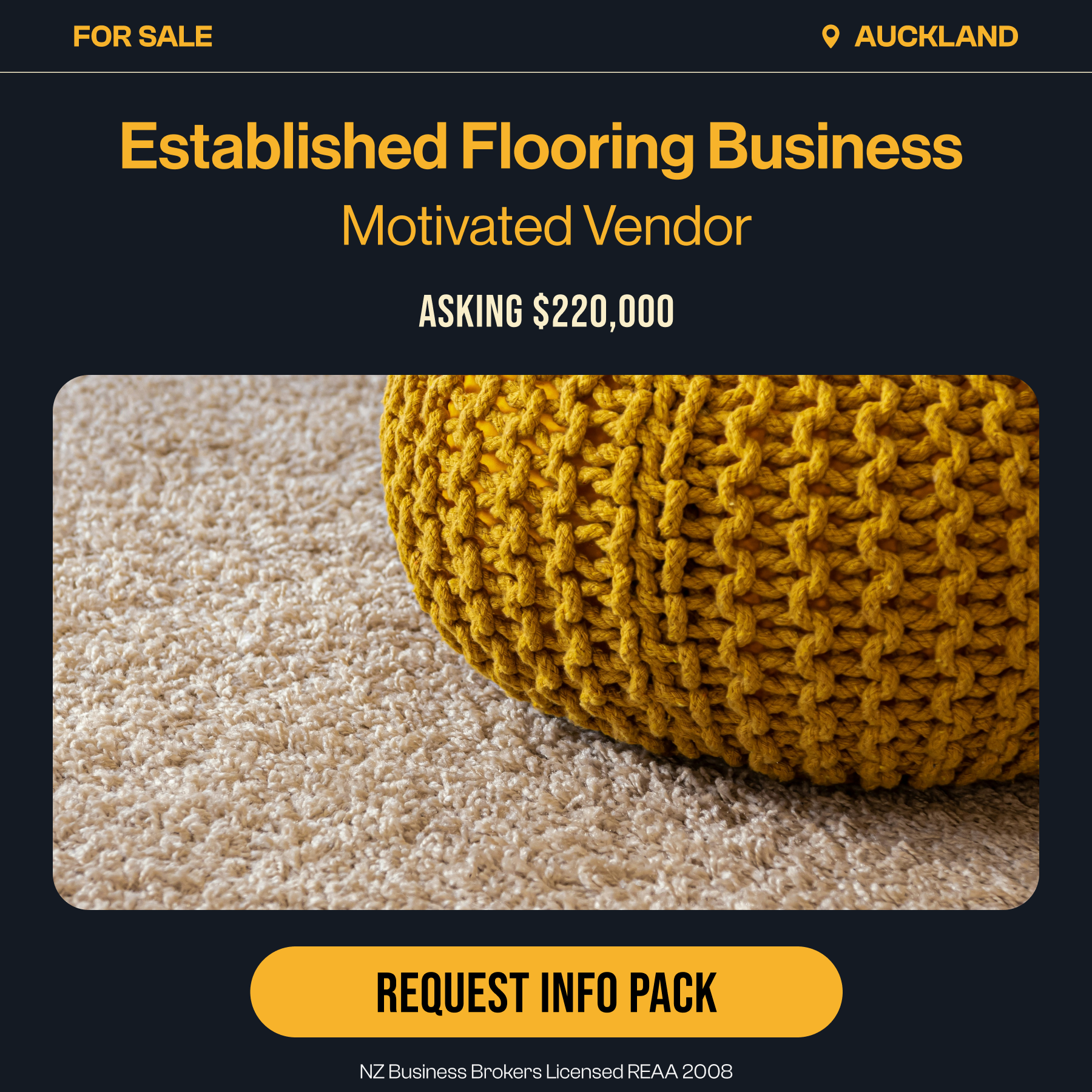 NZ Business Brokers Facebook ad