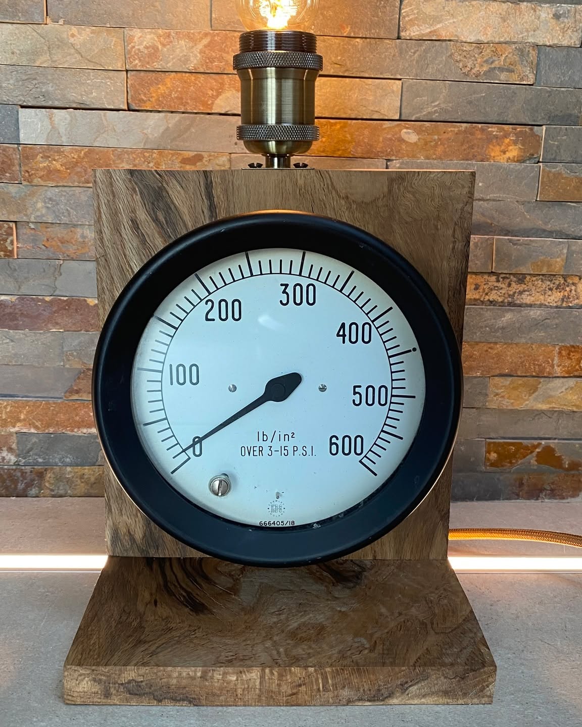 Pete Heydon Facebook ad: Negretti and Zambra XL vintage pressure gauge desk lamp…