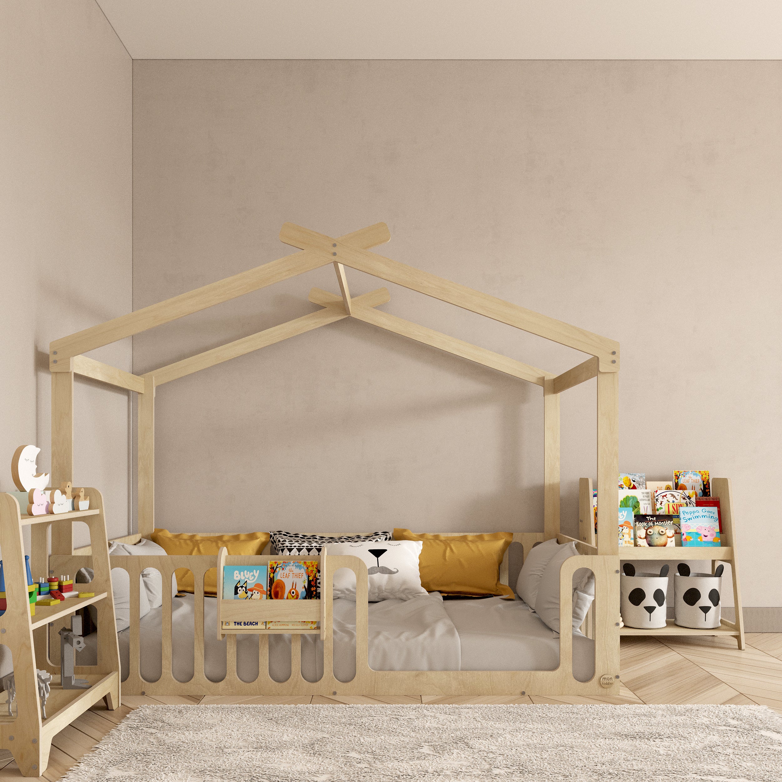 Montoddler Facebook ad: Designed with Montessori principles in mind, our floor…