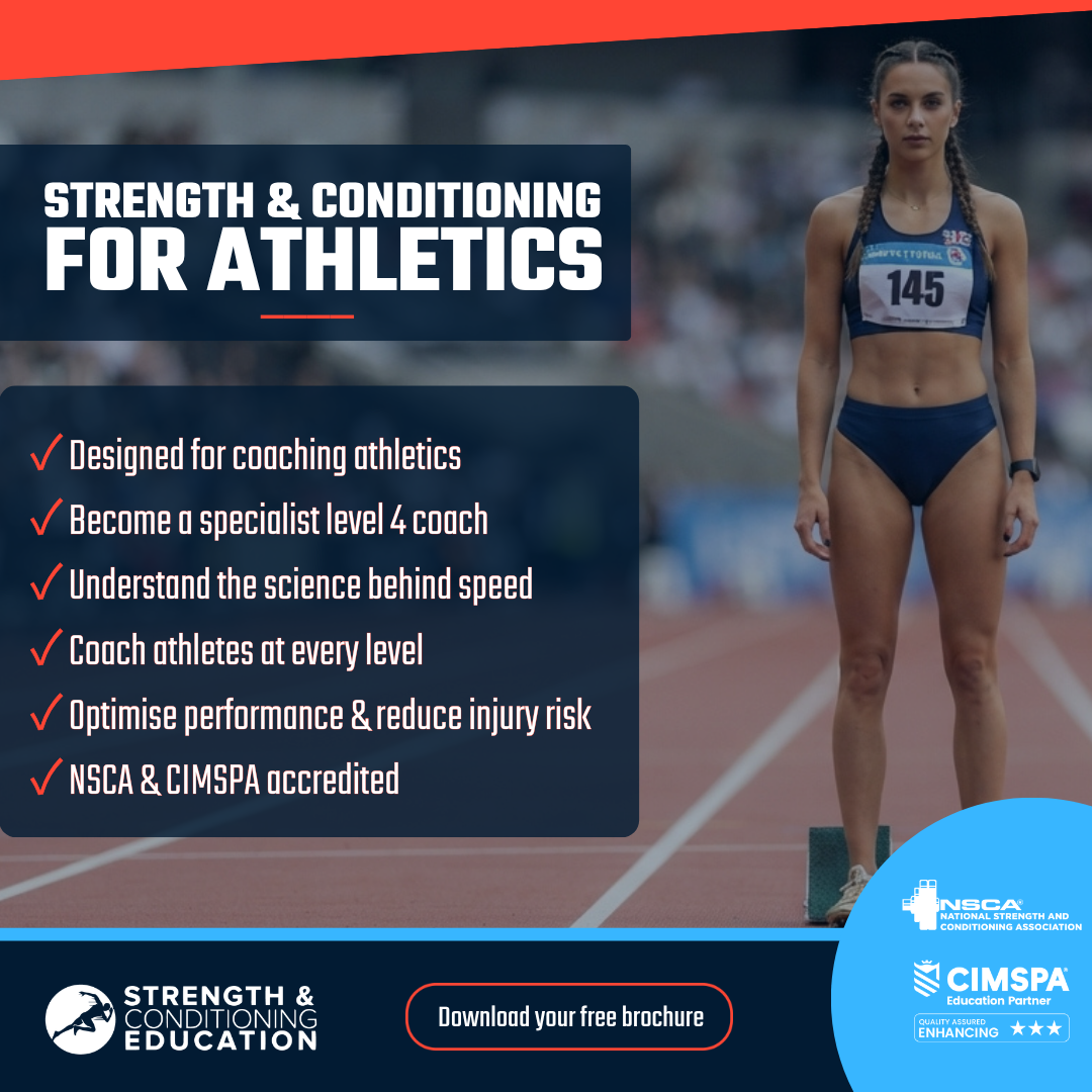 Strength and Conditioning Education Facebook ad: Our NEW course is fully accredited and fully…